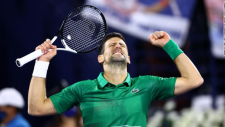 Novak Djokovic Wins First Match of 2022 at Dubai Tennis Championships